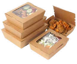 Kraft PE Meal Box w Window
