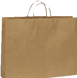 Paper Bag White / Brown
