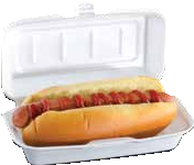 Foam Hotdog Box